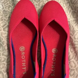 HOT PINK Rothy’s Flats